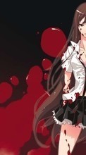 New mobile wallpapers - free download. Anime, Girls, Blood picture and image for mobile phones.
