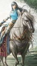 Anime,Girls,Horses for Apple iPhone 12