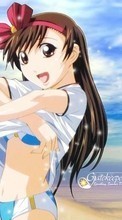 Anime, Girls, Sea, Beach for Samsung Wave 575 S5750