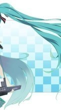 New mobile wallpapers - free download. Music, Anime, Girls, Vocaloids, Miku Hatsune picture and image for mobile phones.