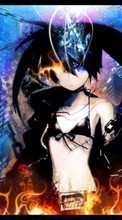 New mobile wallpapers - free download. Anime, Girls, Black Rock Shooter picture and image for mobile phones.