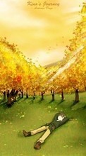 New mobile wallpapers - free download. Anime, Autumn picture and image for mobile phones.