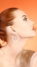 New mobile wallpapers - free download. Oranges, Girls, People, Drinks picture and image for mobile phones.