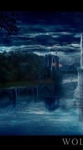 New 540x960 mobile wallpapers Rivers, Art, Night, Architecture, Castles free download.