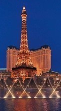New mobile wallpapers - free download. Architecture, Las Vegas, Cities, Night picture and image for mobile phones.