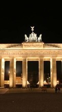 New mobile wallpapers - free download. Cities, Night, Architecture, Berlin picture and image for mobile phones.