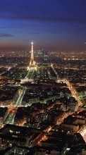 New mobile wallpapers - free download. Architecture, Eiffel Tower, Night, Paris, Nature picture and image for mobile phones.