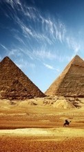 New mobile wallpapers - free download. Architecture, Landscape, Pyramids, Desert picture and image for mobile phones.