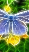 New mobile wallpapers - free download. Butterflies, Insects, Art, Drawings picture and image for mobile phones.