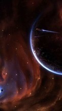 New 240x320 mobile wallpapers Landscape, Fantasy, Art, Planets, Universe free download.