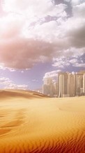 New 540x960 mobile wallpapers Landscape, Cities, Sky, Art, Desert free download.