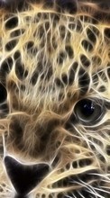 New mobile wallpapers - free download. Animals, Art, Leopards picture and image for mobile phones.