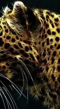 New mobile wallpapers - free download. Art,Leopards,Animals picture and image for mobile phones.