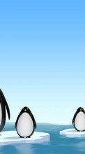New mobile wallpapers - free download. Animals, Pinguins, Drawings picture and image for mobile phones.