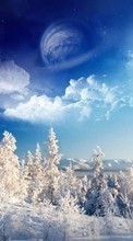 New mobile wallpapers - free download. Art photo,Landscape,Winter picture and image for mobile phones.