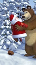 New mobile wallpapers - free download. Masha and the Bear, Cartoon picture and image for mobile phones.