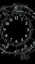 New mobile wallpapers - free download. Clock, Background, Zodiac picture and image for mobile phones.