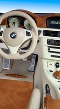 New 320x480 mobile wallpapers Transport, Auto, BMW, Interior free download.