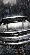 New mobile wallpapers - free download. Auto, Rain, Chevrolet, Transport picture and image for mobile phones.