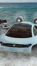 New mobile wallpapers - free download. Auto, Volkswagen, Sea, Transport picture and image for mobile phones.