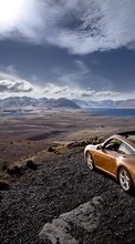 Auto, Mountains, Sky, Clouds, Landscape, Porsche, Transport for Asus ZenPad 7.0 Z170C