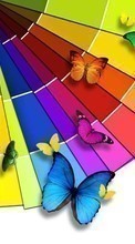 New 540x960 mobile wallpapers Butterflies, Insects, Rainbow free download.
