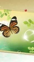 New 800x480 mobile wallpapers Butterflies, Drawings free download.