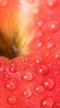 New 320x480 mobile wallpapers Fruits, Food, Apples, Drops free download.