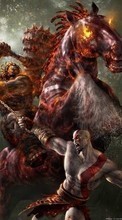 New 240x400 mobile wallpapers Games, God of War free download.