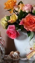 Bouquets, Flowers, Still life, Tablewares, Plants for Lenovo A369i