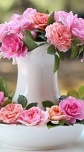 New mobile wallpapers - free download. Bouquets, Flowers, Objects, Plants, Roses picture and image for mobile phones.