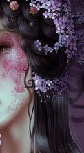 New 540x960 mobile wallpapers Humans, Flowers, Girls, Drawings free download.