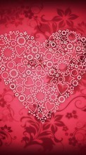 New mobile wallpapers - free download. Valentine&#039;s day, Background, Love, Holidays, Hearts picture and image for mobile phones.