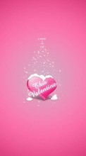 New mobile wallpapers - free download. Backgrounds, Hearts, Snow, Love, Valentine&#039;s day picture and image for mobile phones.