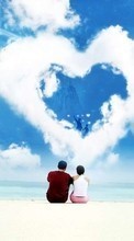 New mobile wallpapers - free download. Humans, Sky, Hearts, Love, Valentine&#039;s day picture and image for mobile phones.