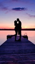 New mobile wallpapers - free download. Valentine&#039;s day, Love, People, Sunset picture and image for mobile phones.