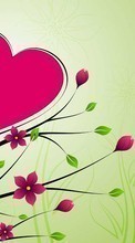 New mobile wallpapers - free download. Hearts, Love, Valentine&#039;s day, Drawings picture and image for mobile phones.