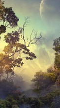 New mobile wallpapers - free download. Trees, Fantasy, Landscape picture and image for mobile phones.