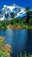 New 128x160 mobile wallpapers Landscape, Trees, Mountains, Lakes free download.