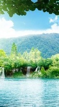 Trees, Mountains, Lakes, Landscape, Waterfalls for Xiaomi Mi 11