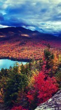 New mobile wallpapers - free download. Trees,Autumn,Lakes,Landscape picture and image for mobile phones.