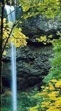 Landscape, Trees, Autumn, Waterfalls for Sony Ericsson Live with Walkman