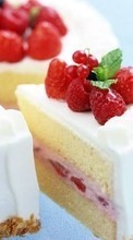 New mobile wallpapers - free download. Food, Dessert, Berries picture and image for mobile phones.