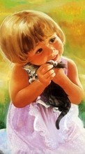 New mobile wallpapers - free download. Children, Paintings, Drawings picture and image for mobile phones.