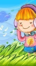 New mobile wallpapers - free download. Music, Children, Drawings picture and image for mobile phones.