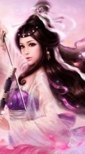 New mobile wallpapers - free download. Girls, Fantasy, People, Weapon picture and image for mobile phones.
