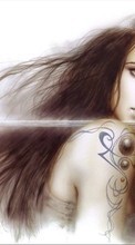New mobile wallpapers - free download. Girls, Fantasy, Swords, Weapon picture and image for mobile phones.