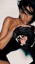 Girls, Victoria Beckham, People, Panthers, Animals for Samsung Galaxy Y Duos S6102