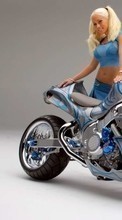 New 480x800 mobile wallpapers Transport, Girls, Motorcycles free download.