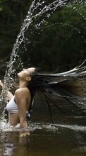 New mobile wallpapers - free download. Humans, Water, Girls picture and image for mobile phones.